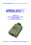 SPROG IIv3 Programmeur de décodeur DCC Mode d`emploi