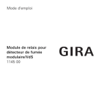 Mode d`emploi Module de relais pour détecteur de fumée