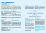 la sc&egrave;ne nationale mode d`emPloi