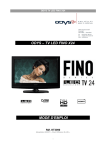 ODYS – TV LED FINO X24 . . MODE D`EMPLOI