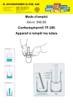 Mode d`emploi Art-nr. 549.50 Confectopharm&reg; TF