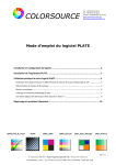 Mode d`emploi du logiciel PLATE Rev.6