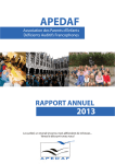 Rapport d`Activités 2013