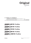 Notice d` utilisation JUMBO 6010 Profiline JUMBO 6610 Profiline