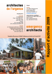 Rapport d`activit&eacute;s 2009 - Architectes de l`urgence