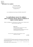 La maltraitance envers les enfants : entre consensus moral