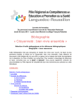 Citoyennet&eacute; : bien vivre ensemble - P&ocirc;le R&eacute;gional de Comp&eacute;tences