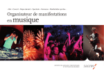 Organiser une manifestation musicale