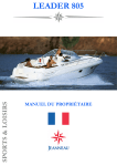 Manuel propri&eacute;taire - Chantier Naval JEANNEAU