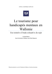 Le tourisme pour handicap&eacute;s mentaux en Wallonie