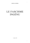 Le Fascisme Ingénu - Michel Delord