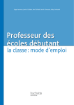 Professeur des &eacute;coles d&eacute;butant, la classe : mode d`emploi