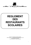 Règlement restaurants scolaires 2015 / 2016