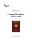 Passeport biométrique mode d`emploi
