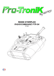 MODE D`EMPLOI RADIOCOMMANDE PTR-6A