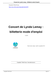 Concert de Lynda Lemay : billetterie mode d`emploi