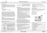 Thermostat d`ambiance Mode d`emploi