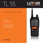 Mode d`emploi en Français pour Luthor TL-55