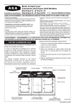 Mode d`emploi pour Cuisinières électriques AGA Modèles