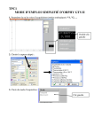 TPC1 MODE D`EMPLOI SIMPLIFIÉ D`ORPHY GTS II