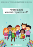 Mode d`emploi : mon enfant passe au CP