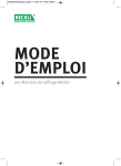 MODE D`EMPLOI