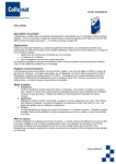 CELLUCOL Description de produit Applications Support