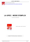LA GPEC : MODE D`EMPLOI - CGT Alcatel Lucent France