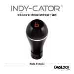 Indicateur de vitesse num&eacute;rique (7 LED) Mode d`emploi