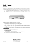 Mode d`emploi de la balance - Rice Lake Weighing Systems