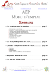 AEP Mode d`Emploi - Amicale féline des persans