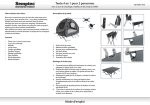 Mode d`emploi Tente 4 en 1 pour 2 personnes
