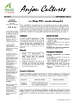 anjou culture n&deg; 13 vh - Chambre d`agriculture de Maine-et