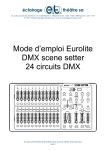 Mode d`emploi Eurolite DMX scene setter 24 circuits DMX