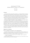 Questionnaire TI N`Spire Quelques éléments d`analyse et de