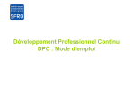 Développement Professionnel Continu DPC : Mode d`emploi