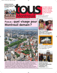 FORUM : quel visage pour Montreuil demain?