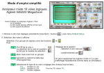 Mode d`emploi simplifié Analyseur mixte 16 voies logiques Agilent