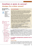 Anesth&eacute;sie et apn&eacute;e du sommeil - STA HealthCare Communications