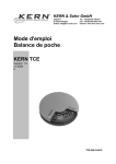Mode d`emploi Balance de poche