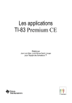Les applications TI-83 Premium CE