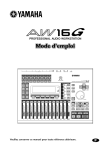 Mode d`emploi - The DijonStock AW16G digital recording support