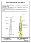 OBTURATEURS SIMPLES – MODE D`EMPLOI