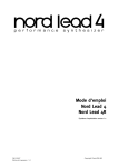 Mode d`emploi - Nord Keyboards