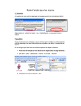 Mode d`emploi pour les macros