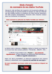 Mode d`emploi du sommaire de ma cha&icirc;ne