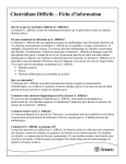 C. difficile – Fiche de renseignements (PDF