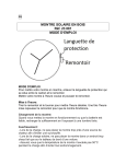 MONTRE SOLAIRE EN BOIS Réf. 23 881 MODE D`EMPLOI