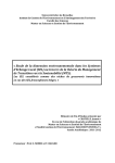 Etude de la dimension environnementale dans les SEL