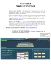 NETVIBES MODE D`EMPLOI